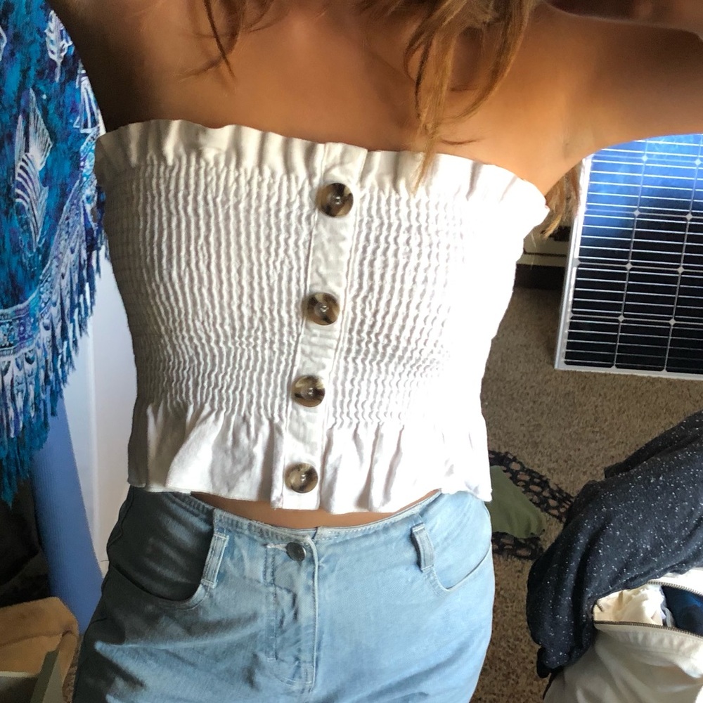 White Crop Top